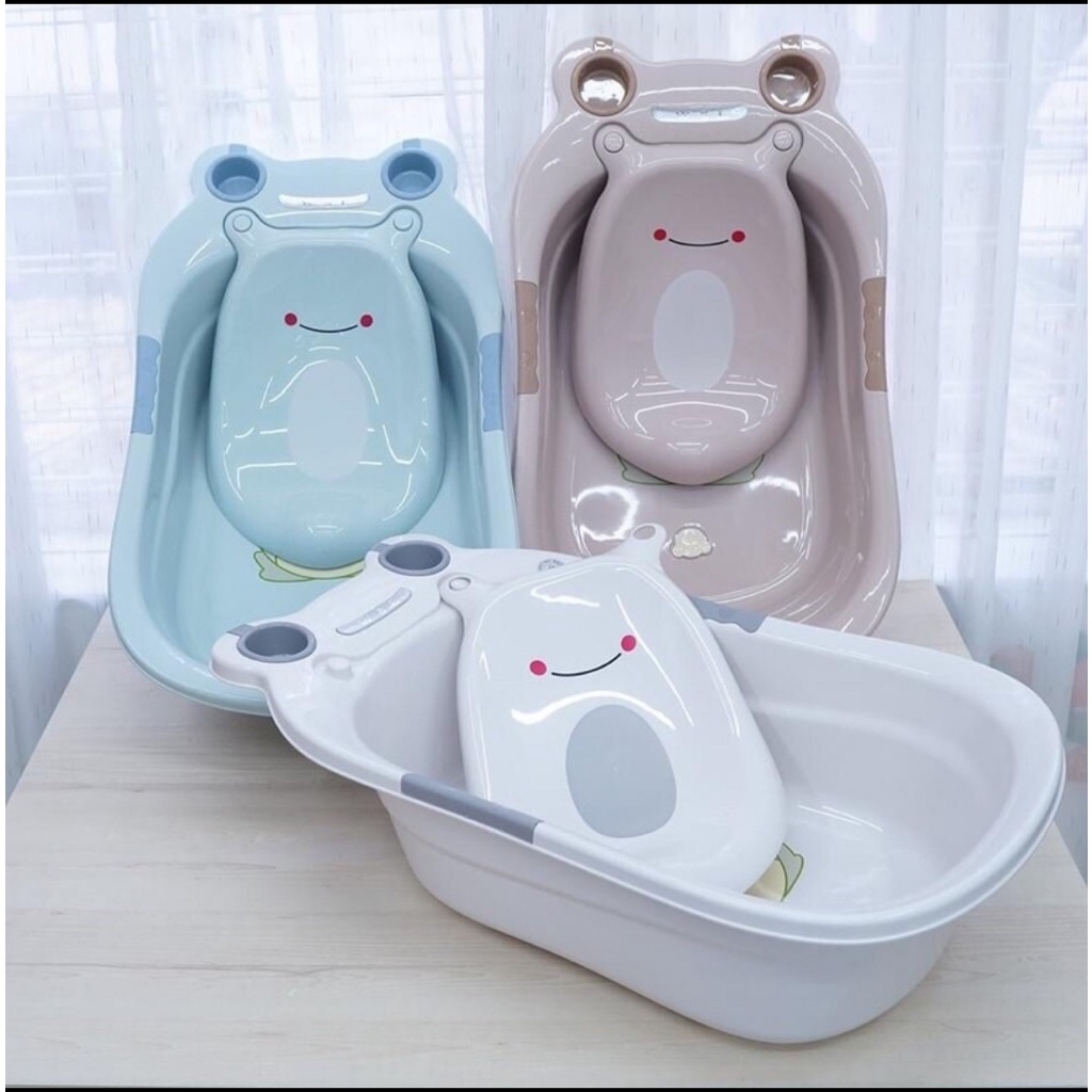 Chậu Tắm Ếch HOKORI Cao Cấp Cho Bé - Hàng Công Ty Việt Nhật Plastic KT 85*50*32 cm