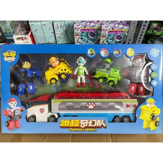 Bộ đồ chơi mô hình Xe chở đội chó cứu hộ