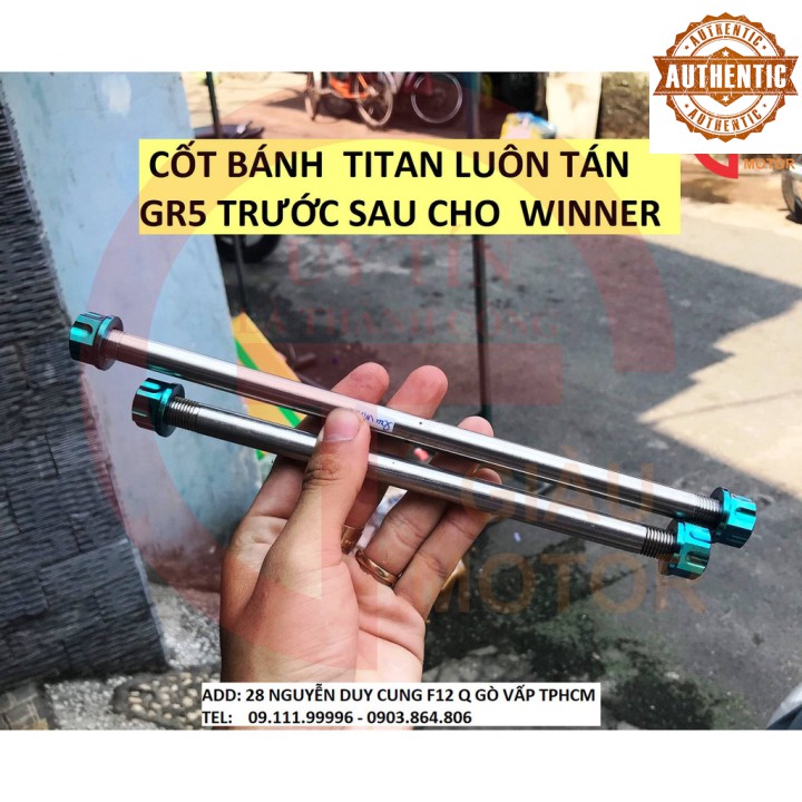 GL - CỐT BÁNH TITAN LUÔN TÁN GR5 TRƯỚC SAU CHO WINNER