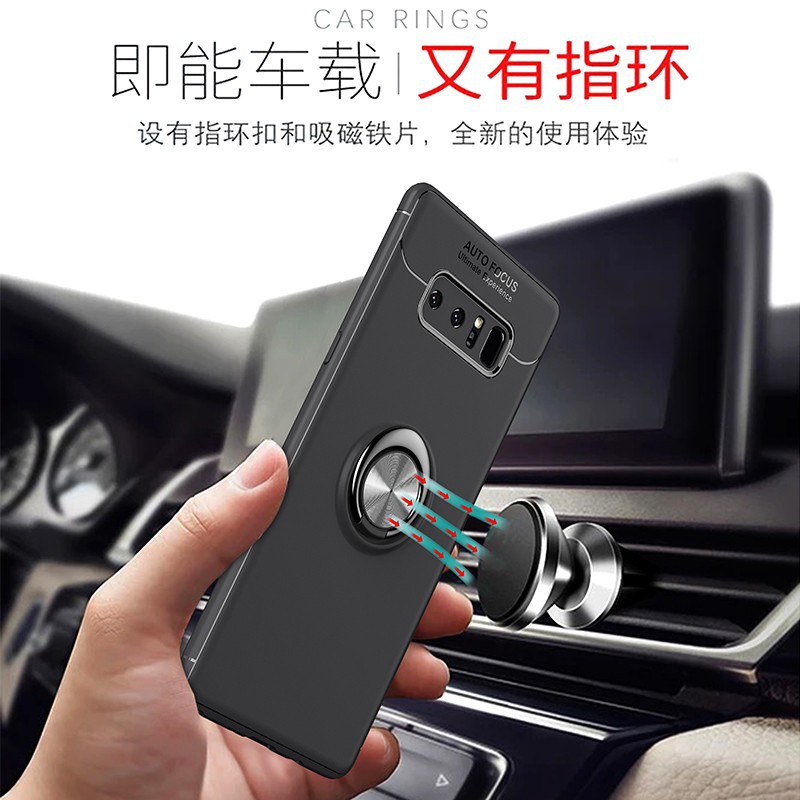 Ốp lưng Samsung Note 8 có vòng khuyên đỡ điện thoại và nam châm gắn xe ô tô | BigBuy360 - bigbuy360.vn