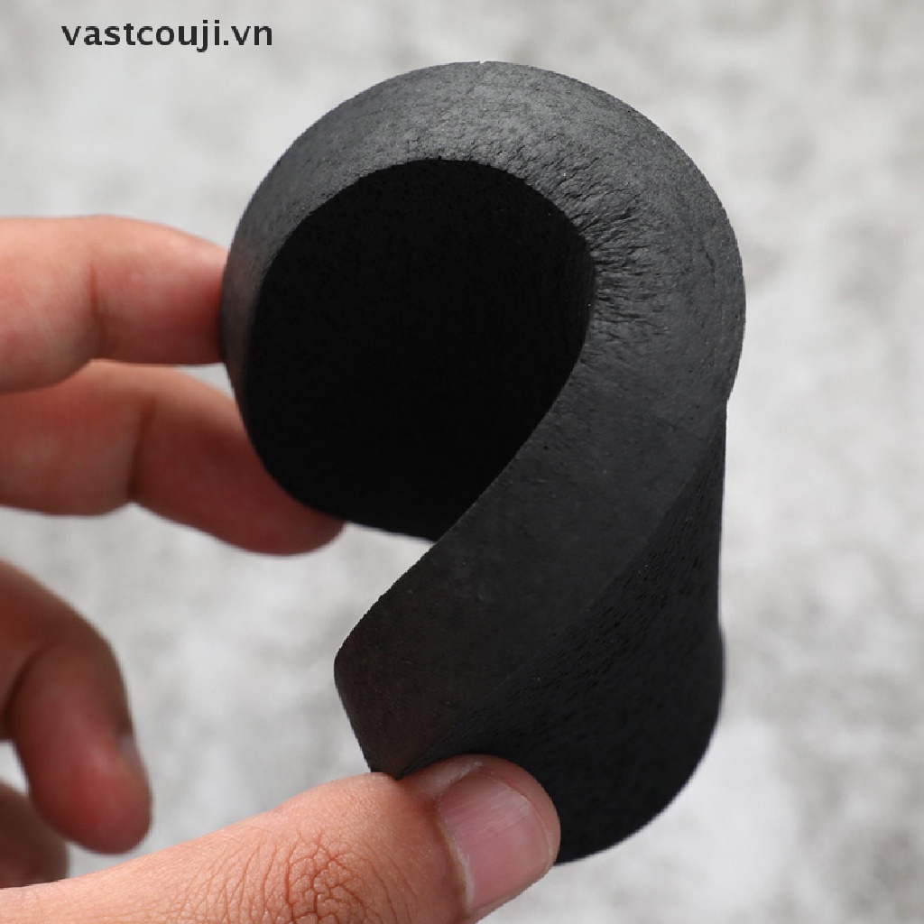 [Hàng mới về] Mút rửa mặt than tre hoạt tính màu đen làm sạch da mặt