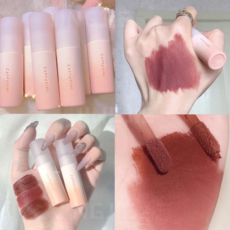 Son Kem Lì Cappuvini Lâu Trôi Mềm Mượt Son Bóng