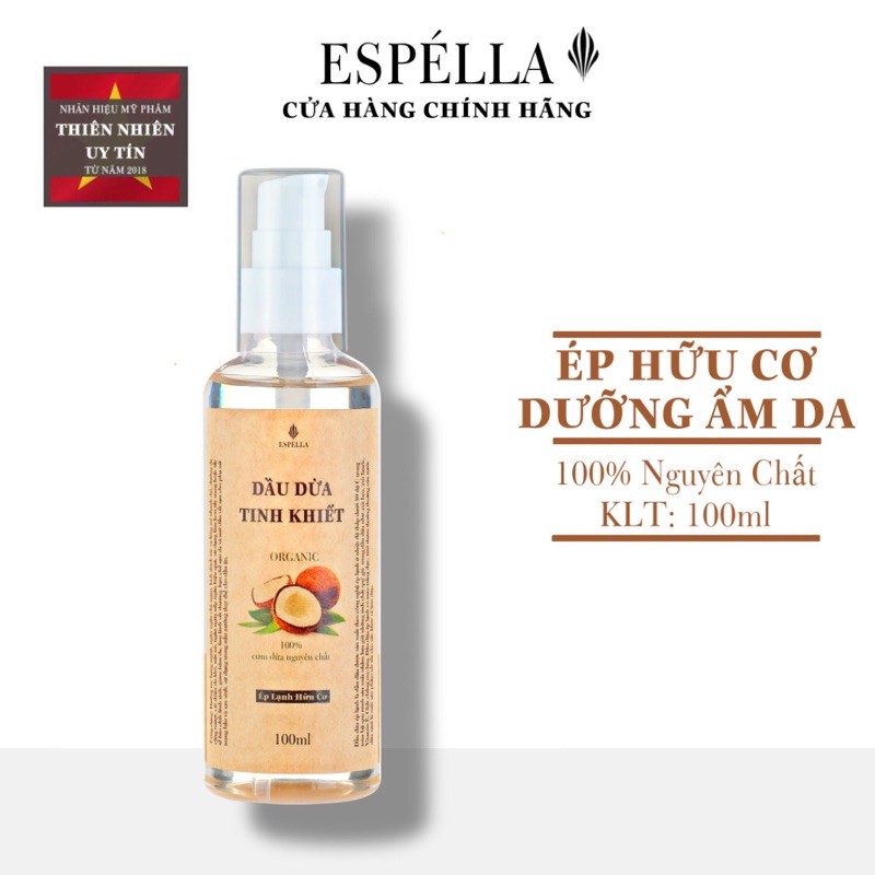 DẦU DỪA NGUYÊN CHẤT ÉP LẠNH HỮU CƠ 100ML | BigBuy360 - bigbuy360.vn