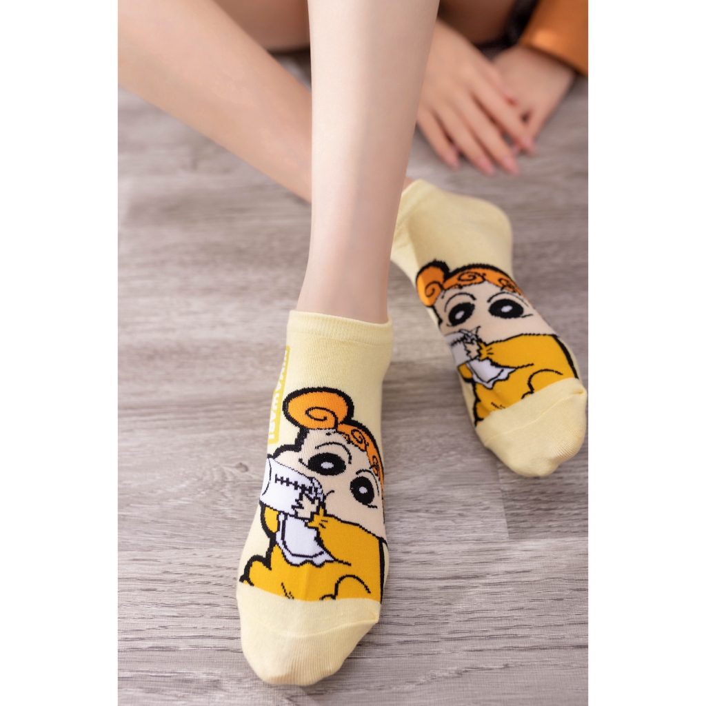 Vớ Cổ Ngắn In Hình Hoạt Hình Dễ Thương Cho Nam Và Nữ