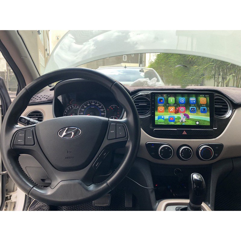 korea Combo Màn hình Android + camera lùi + camera hành trình xe Hyundai Grand I10 phụ kiện đồ chơi ô tô korea