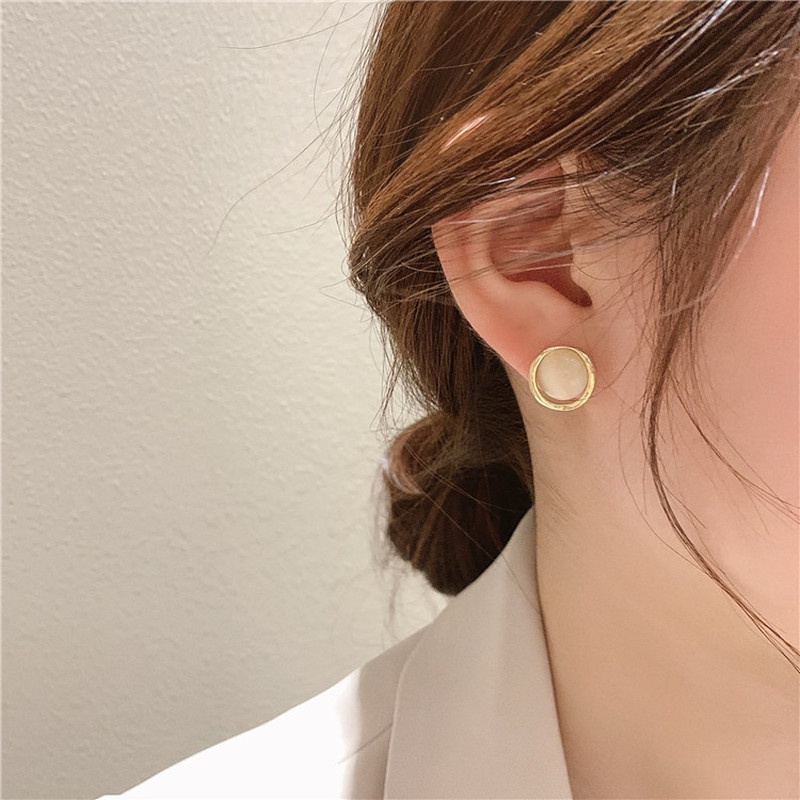 Khuyên tai mạ bạc 925 kiểu dáng xinh xắn có thể điều chỉnh kích cỡ