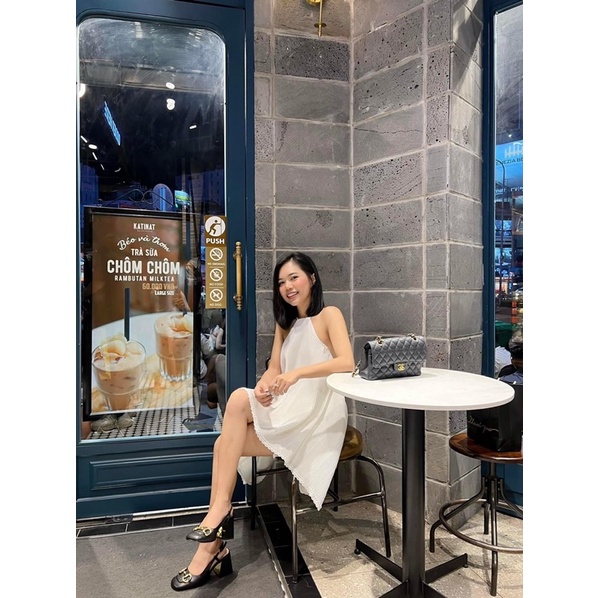 Set bộ ngắn cổ yếm cực xinh 🥥FREESHIP 🥥 Set bộ ngắn dập ly dọc 2 màu trắng đen Freesize