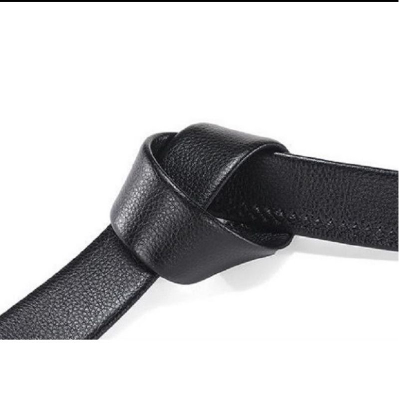 Thắt lưng da nam nịt nam bán rời không mặt khóa dùng cho dây có khấc