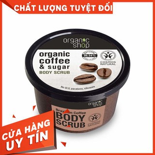 [Tip Xinh]Tẩy da chết Body Cafe OrganicShop- Mỹ phẩm Nga chính hãng