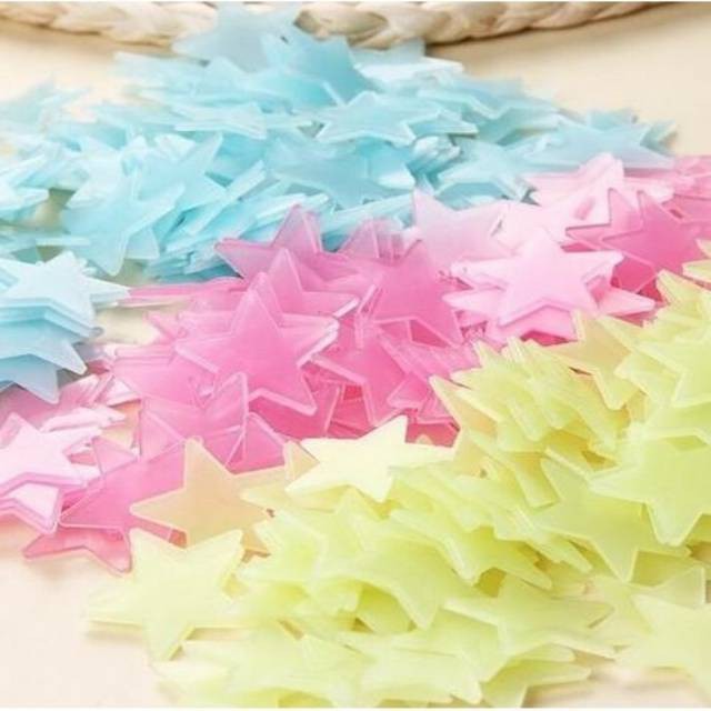 [1 GÓI 100C] Ngôi sao dạ quang phát sáng dán tường trang trí phòng ngủ | BigBuy360 - bigbuy360.vn