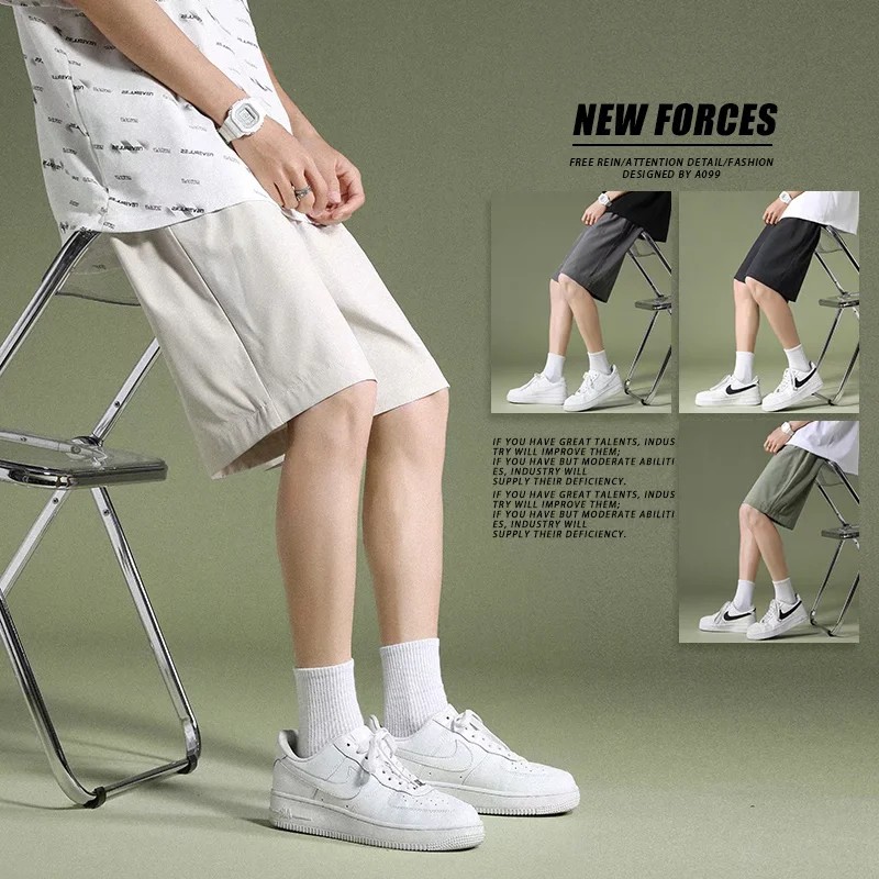 Quần short thể thao màu trơn đơn giản dành cho nam