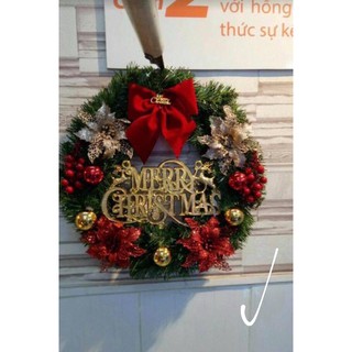 Vòng nguyệt quế noel mẫu Q1