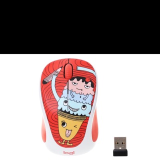 Chuột không dây Logitech M238 Kem đỏ