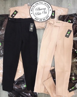 (Ảnh thật)- Quần baggy công sở đai vuông
