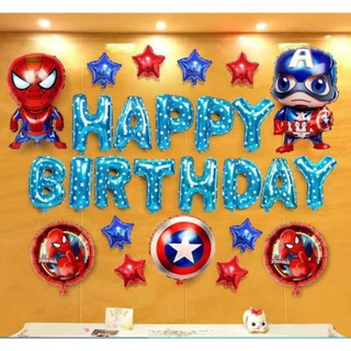 Claudia Set sinh nhật chủ đề spiderman