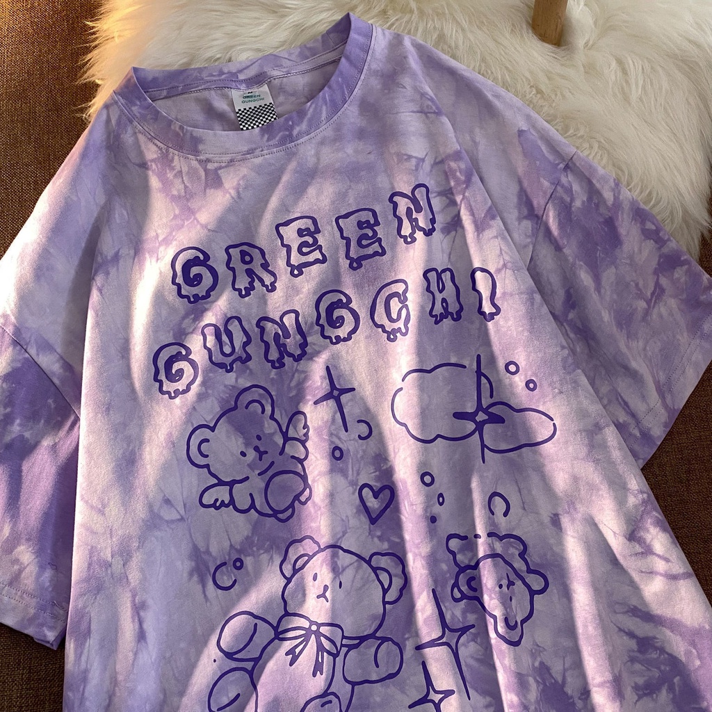 AMOI Áo Thun Tay Ngắn Dáng Rộng Phong Cách Thời Trang Hàn Quốc 2022