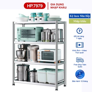 Kệ Inox Nhập Khẩu, Giá Inox Nhà Bếp Sắp Xếp Đồ Đạc Gọn Gàng, Kệ Để Đồ Inox 304, Chịu Lực 300Kg Không Han Rỉ