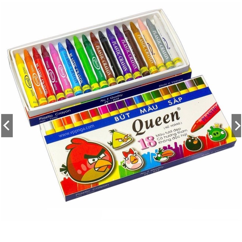 Bút Sáp Màu Queen 12 Màu/sắc nét/tươi sáng dành cho bé