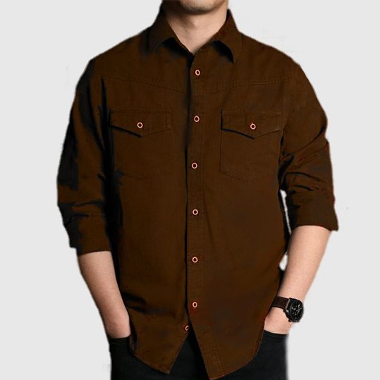 Áo sơ mi nam KAKI JEEP tay dài cực ngầu chất vải xịn chuẩn đẹp giá tốt [Ảnh Thật] | BigBuy360 - bigbuy360.vn