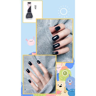 A09 Sơn Móng Tay Nail Styler A09 - Màu xanh tối đậm dark blue - LESIE STORE