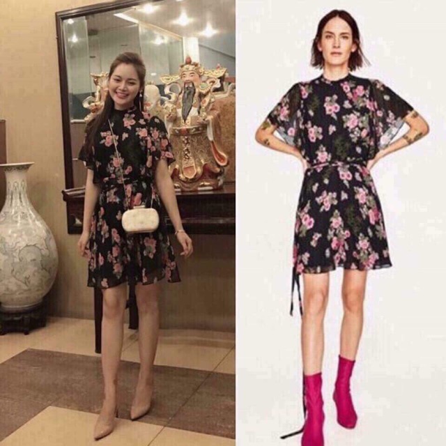Váy hoa ngắn