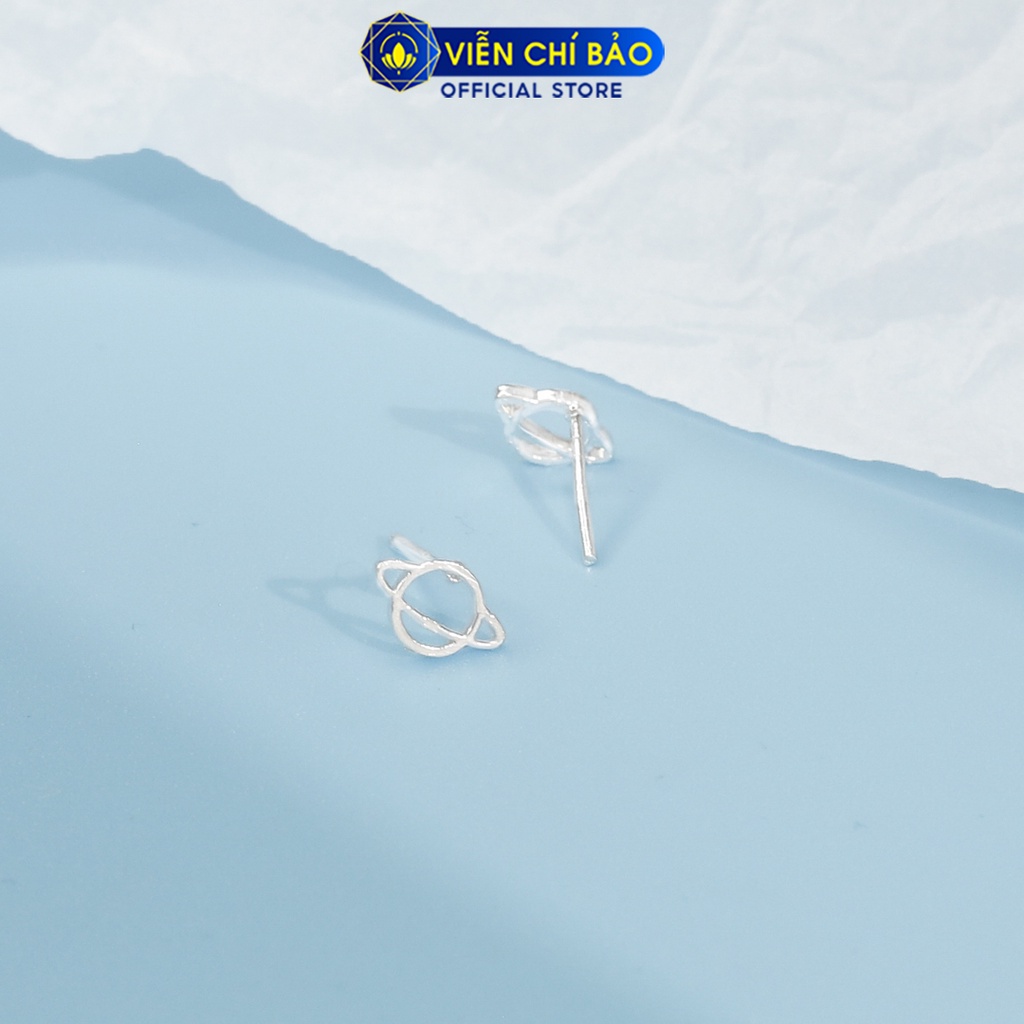 Khuyên tai bạc nữ Tiểu tinh cầu chất liệu bạc 925 thời trang phụ kiện trang sức nữ Viễn Chí Bảo E077