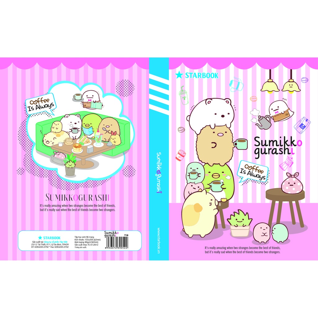 Tập Học Sinh Caro Starbook SUMIKKO GURASHI T70R