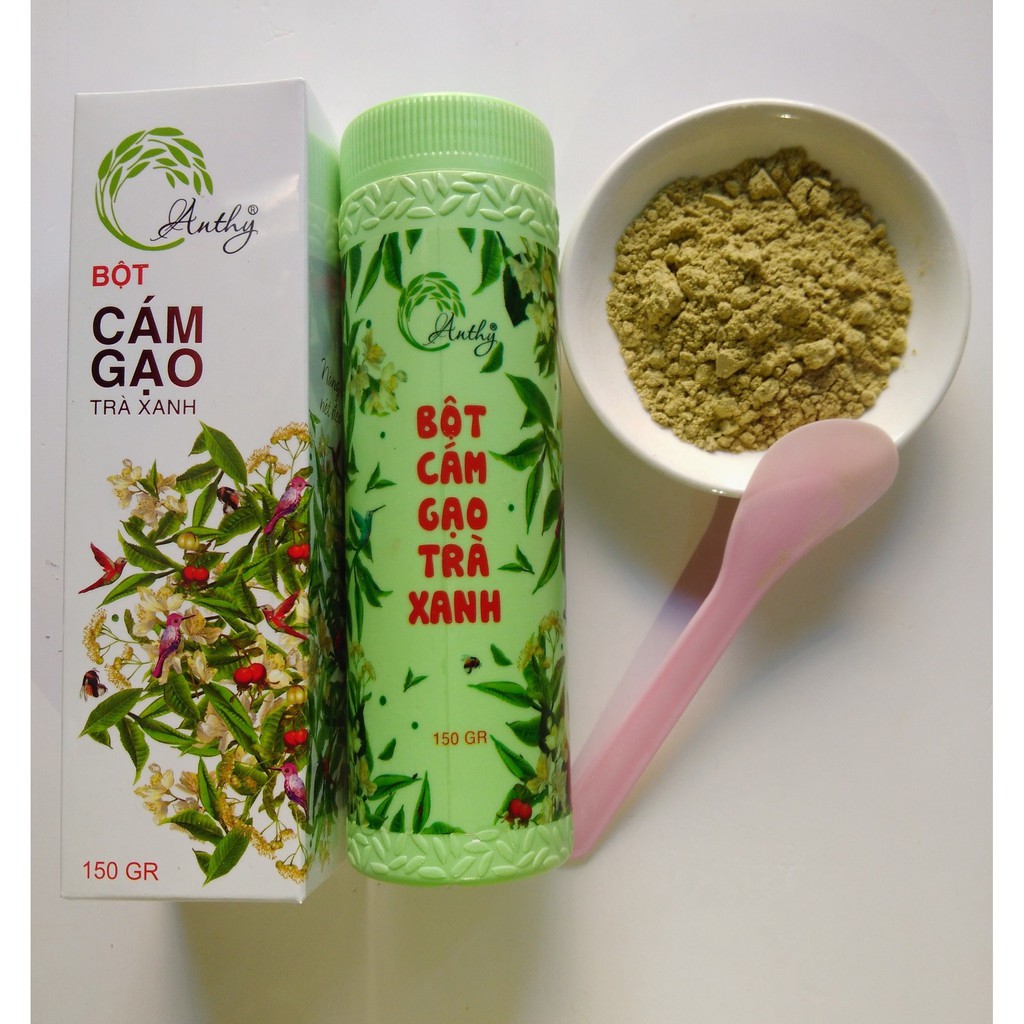 Hộp cám gạo trà xanh Anthy Organic 150GR