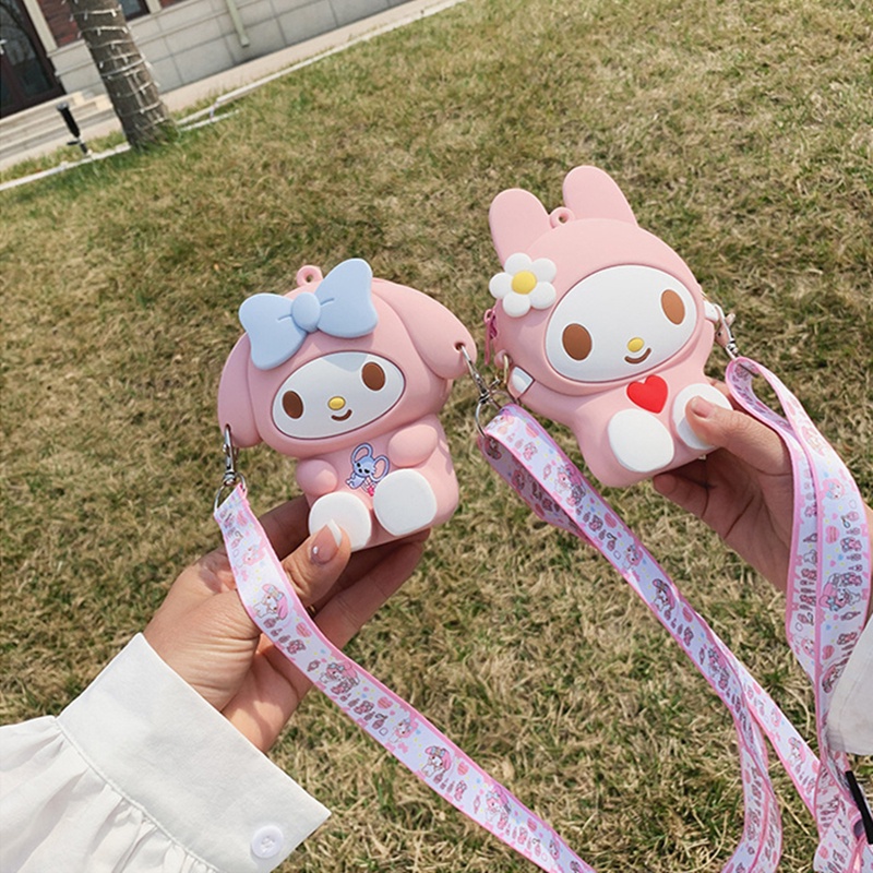 Túi Đeo Vai Hình Mèo Hello Kitty Dễ Thương Dành Cho Bé Gái