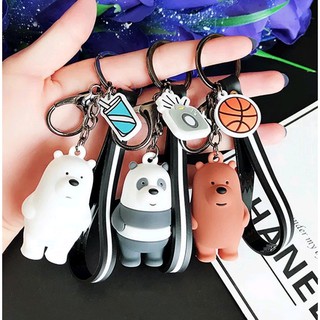 Móc khoá 3 anh em gấu móc khoá bare bear km