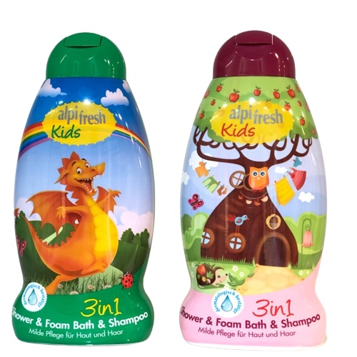 Sữa tắm gội cho bé Alpi Fresh Kids 3 in 1 SHOWER & FOAM BATH & SHAMPOO