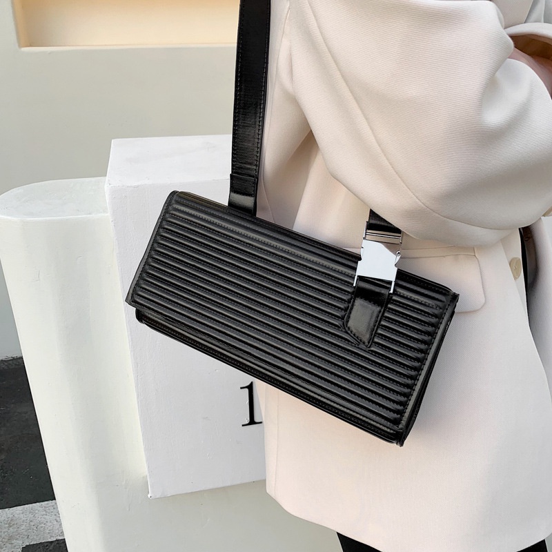 Túi Đeo Vai Hình Vuông Màu Trơn Phong Cách Phương Tây Thời Trang 2022 Cho Nữ