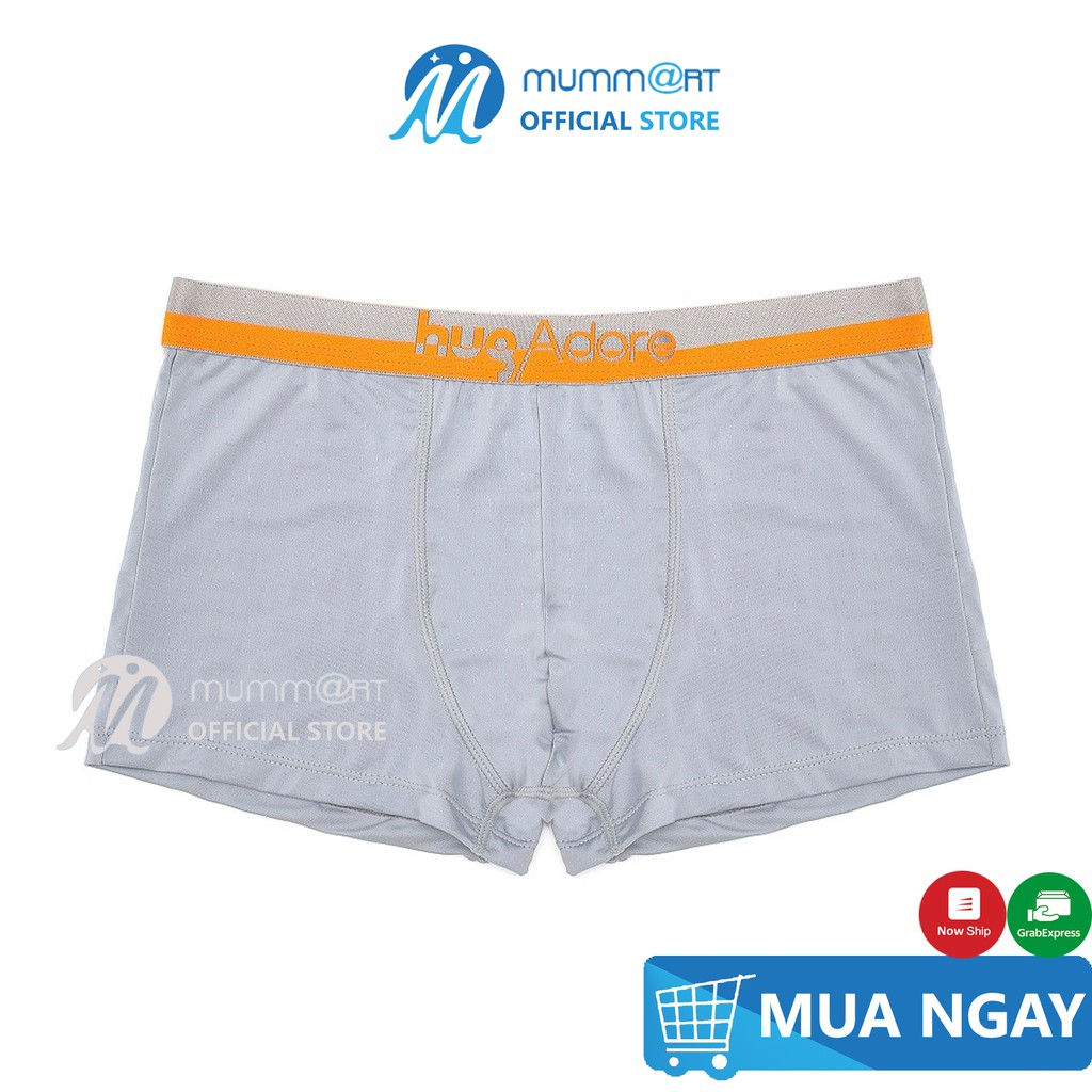 Combo 5 quần lót boxer nam xuất Mỹ HugAdora, thun lạnh mặc mát, co giãn tốt - Sịp đùi nam mã HUG-018 - Mummart