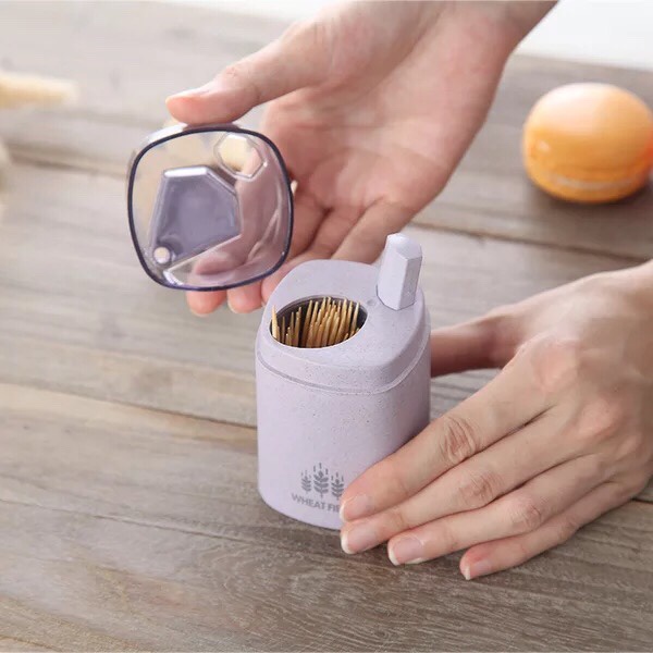 Hộp đựng tăm xỉa răng lúa mạch thông minh tự động bật tiện ích Vinhwatch