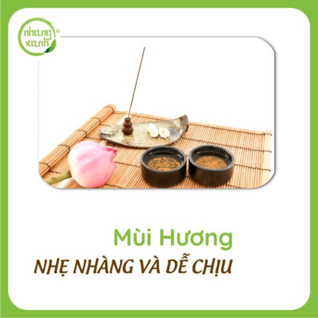 Nhang trầm hương cao cấp Nhang Xanh hộp 500gr 30cm - Hương thơm tự nhiên, dịu ngọt của trầm