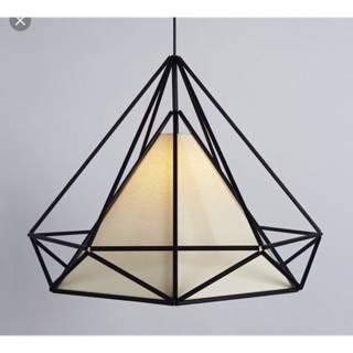 Chao đèn thả kim cương loại to