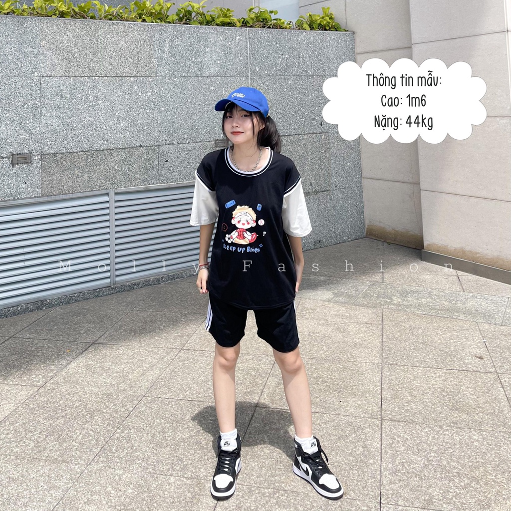 Set Đồ Bộ Bóng Rổ Nam Nữ BOY NICE phong các Ulzzang, Phom Unisex Freesize Molly Fashion