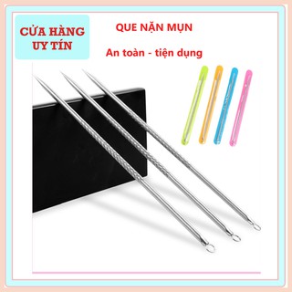 Combo 10 Que Nặn Mụn 2 Đầu Cao Cấp, Que Nặn Mụn Tiệt Trùng An Toàn Cho Da