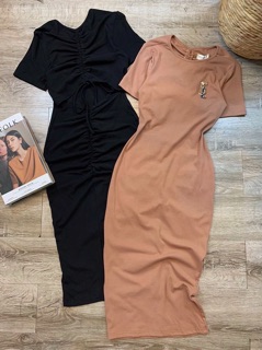 [HÀNG CAO CẤP] Đầm body rút dây lưng cut-out