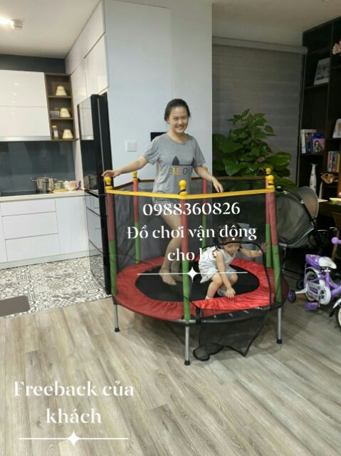 Sàn nhún nhảy cao cho bé và gia đình