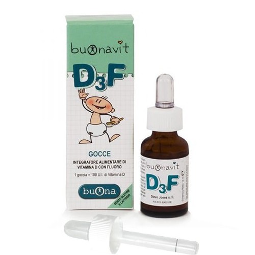 Buonavit D3F – Bổ sung vitamin D3 và Flour, tăng khả năng hấp thu canxi giúp xương chắc khoẻ (12ml)