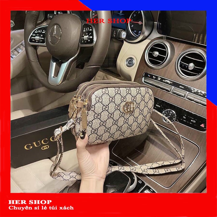 Túi xách nữ đeo chéo nhiều ngăn da mềm thời trang sang trọng giá rẻ TX146