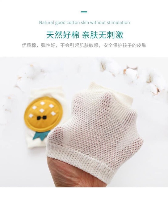 Tất, vớ, bao gối bảo vệ đầu gối tập bò [ babyboo ]