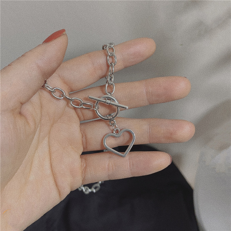 Dây chuyền choker chất liệu kim loại bản dày phong cách hip hop cổ điển thời trang nữ