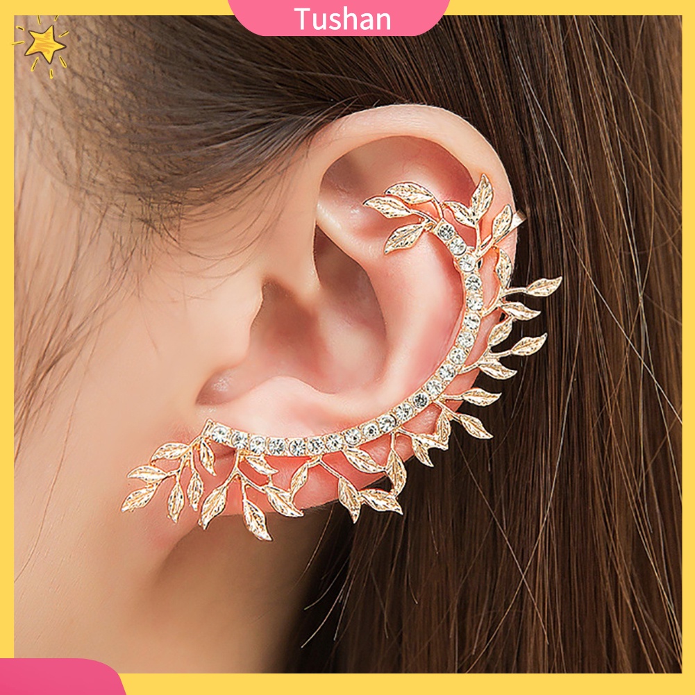 Khuyên vành tai đính đá phong cách vintage thời trang cho nữ