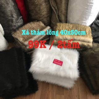 Xả kho thảm lông chụp ảnh minisize - note mẫu khi đặt