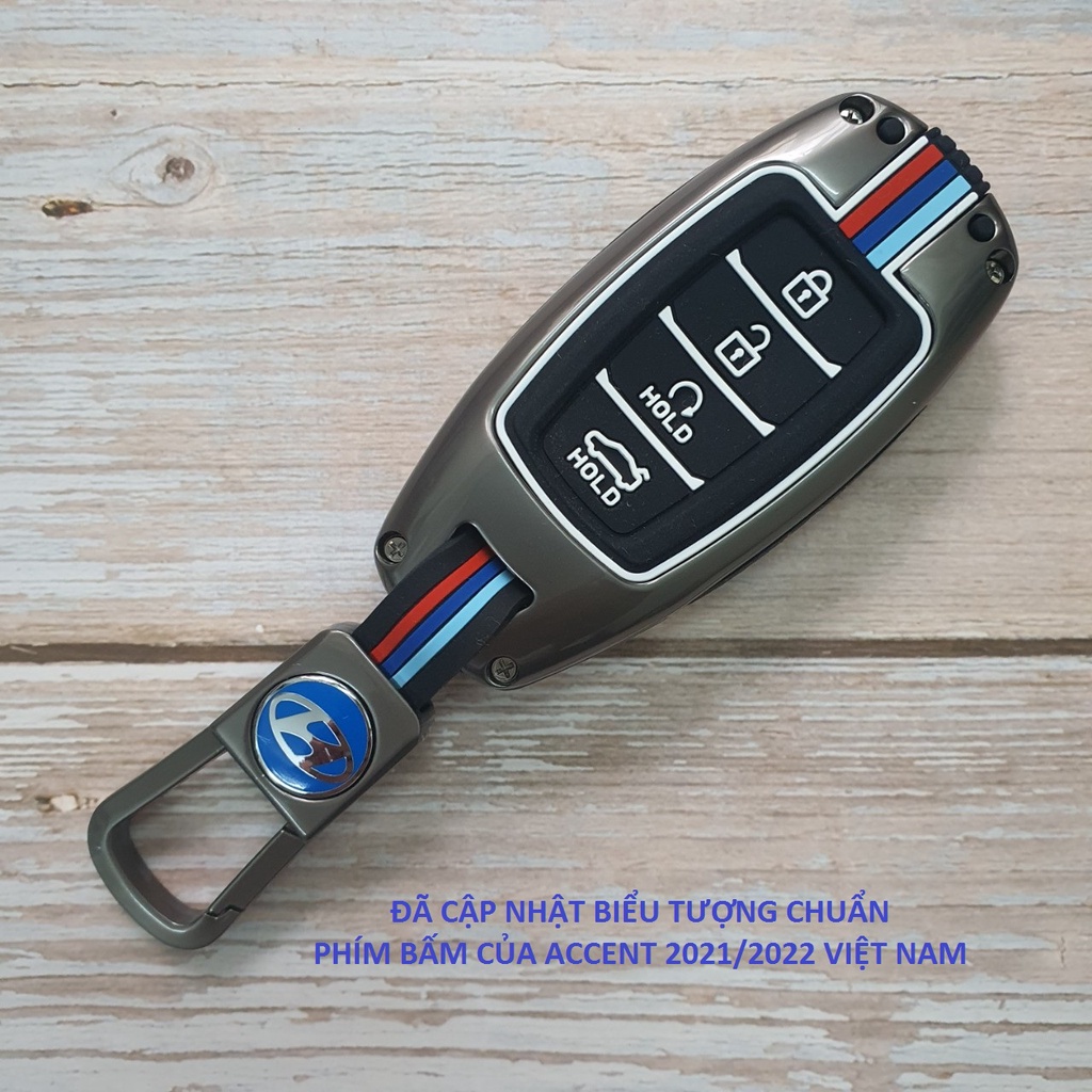 Ốp Bảo Vệ Chìa Khóa Accent 2021 - 2023 Elantra 2022 - 2023 Hợp Kim Cao Cấp