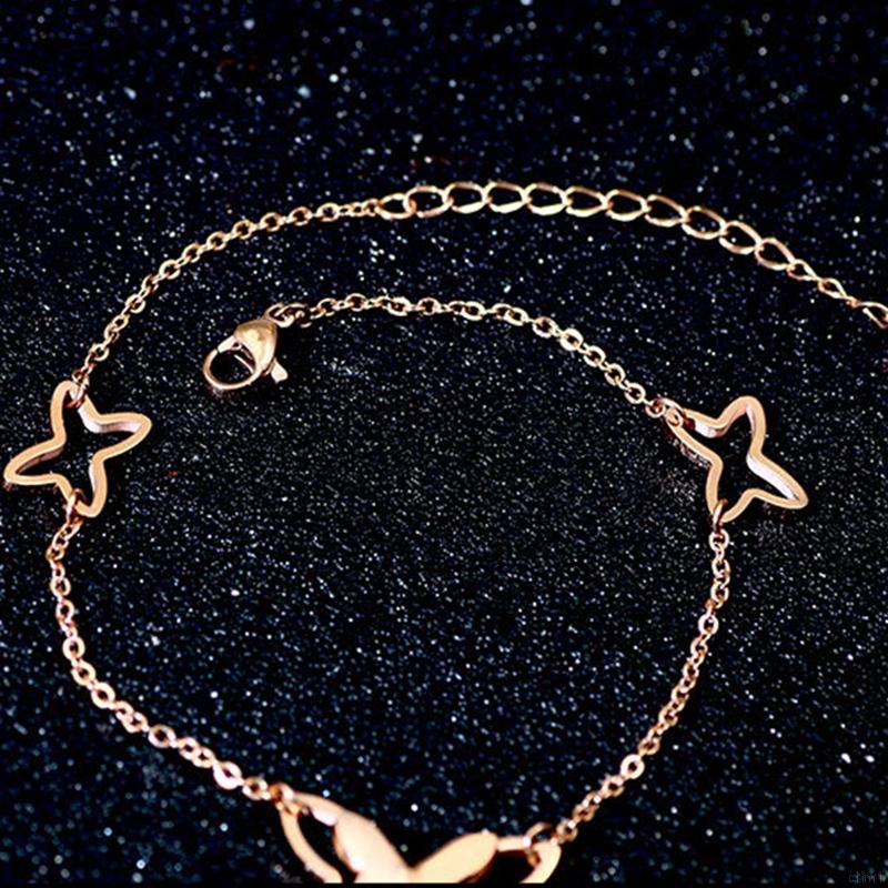Korean Fashion Temperament Butterfly Single Diamond Tassel Foot Chain Summer Yoga Beach Leg Bracelet Handmade Anklet | BigBuy360 - bigbuy360.vn
