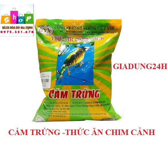 (RẺ VÔ ĐỊCH) CÁM TRỨNG-THỨC ĂN CHIM CẢNH 500g - 9K/GÓI 500G