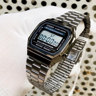 Giảm giá Đồng hồ điện tử unisex nam nữ dây thép casio a168wgg-1a - Mua Thông Minh